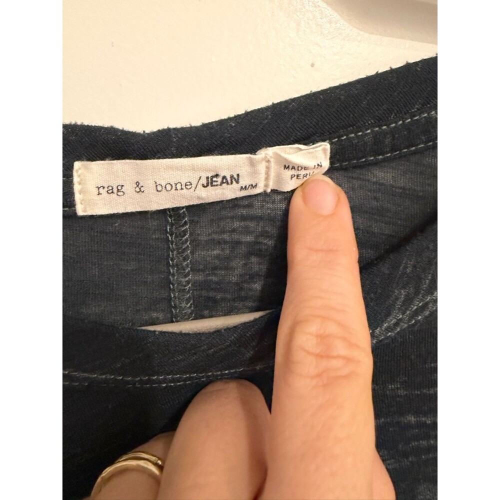 rag & bone Jean Women's Dark Blue washout tee